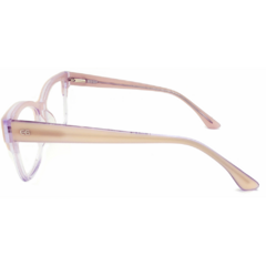 Armação para Óculos Feminino Empório Glasses Rosa Cristal/Cristal Quadrado EG3477 C9 52