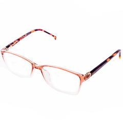 Armação para Óculos Feminino Empório Glasses Rosa Cristal Retangular EG3331 C8 53
