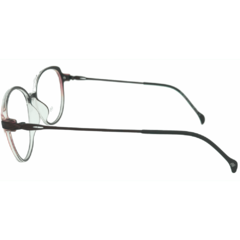 Armação para Óculos Feminino Empório Glasses Rosé Metálico Redondo EG5505 C14 53