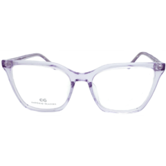 Armação para Óculos Feminino Empório Glasses Roxo Cristal Quadrado/Gatinho EG3364 C8 53