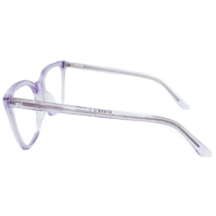 Armação para Óculos Feminino Empório Glasses Roxo Cristal Quadrado/Gatinho EG3364 C8 53