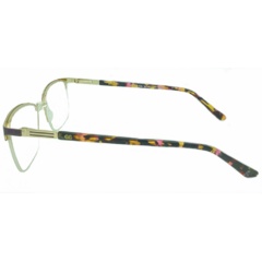 Armação para Óculos Feminino Empório Glasses Roxo/Dourado Quadrado EG4244 C18 52