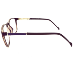Armação para Óculos Feminino Empório Glasses Roxo Metálico/Preto Redondo/Gatinho EG1999 C9 54