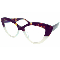 Armação para Óculos Feminino Empório Glasses Tartaruga/Branco Leitoso Gatinho EG3467 C16 52