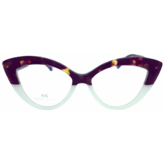 Armação para Óculos Feminino Empório Glasses Tartaruga/Branco Leitoso Gatinho EG3467 C16 52
