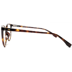 Armação para Óculos Feminino Empório Glasses Tartaruga Clip-On EG3270 C17 54