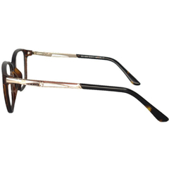 Armação para Óculos Feminino Empório Glasses Tartaruga Cristal Clássico EG3250 C17 53
