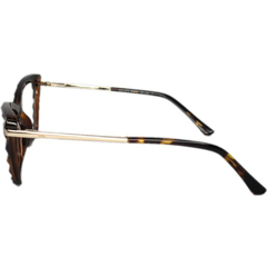 Armação para Óculos Feminino Empório Glasses Tartaruga Cristal Gatinho EG3272 C17 54