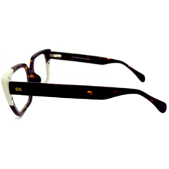 Armação para Óculos Feminino Empório Glasses Tartaruga/Off White Clip-On EG3455 C17 54