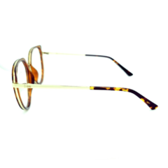 Armação para Óculos Feminino Empório Glasses Tartaruga Redondo EG3442 C17 52