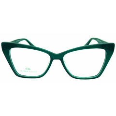 Armação para Óculos Feminino Empório Glasses Verde Cristal Gatinho EG3472 C132 53