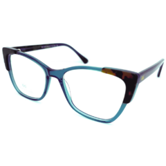 Armação para Óculos Feminino Empório Glasses Verde Cristal/Tartaruga Gatinho EG3476 C132 54