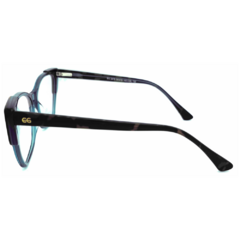 Armação para Óculos Feminino Empório Glasses Verde Cristal/Tartaruga Gatinho EG3476 C132 54