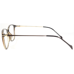 Armação para Óculos Feminino Empório Glasses Verde Metálico/Preto Gatinho EG1984 C3 52