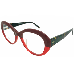 Armação para Óculos Feminino Empório Glasses Vermelho/Vermelho Cristal Redondo EG3469 C9 51