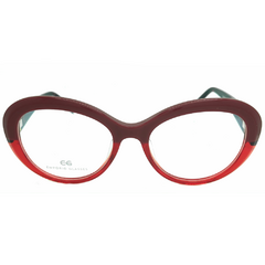Armação para Óculos Feminino Empório Glasses Vermelho/Vermelho Cristal Redondo EG3469 C9 51