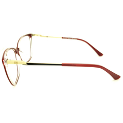 Armação para Óculos Feminino Empório Glasses Vinho Quadrado EG3347 C9 53
