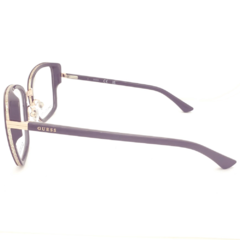Armação para Óculos Feminino Guess Cinza Quadrado GU2946 020 54