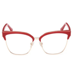 Armação para Óculos Feminino Guess Vermelho/Dourado Quadrado GU2945 066 54