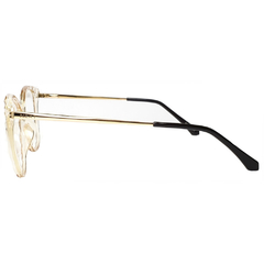 Armação para Óculos Feminino Next Bege Cristal Gatinho N81340 C3 52