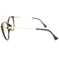 Armação para Óculos Feminino Next Marrom Cristal Clip-On N81474 C2 56