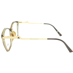 Armação para Óculos Feminino Next Marrom Cristal Clip-On N82610 C5 55