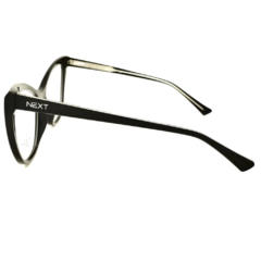 Armação para Óculos Feminino Next Preto Gatinho N81353 C1 56