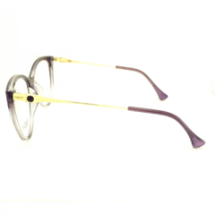 Armação para Óculos Feminino Next Roxo Cristal/Cristal Clip-On N81474 C4 56
