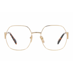 Armação para Óculos Feminino Prada Dourado Geométrico VPR59Z 151-1O1 56
