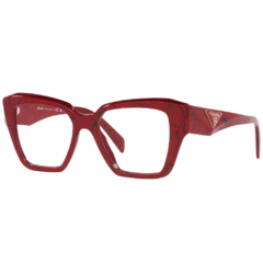 Armação para Óculos Feminino Prada Vermelho Marmorizado Gatinho/Quadrado VPR09Z 15D-1O1 51