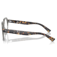 Armação para Óculos Feminino Ray-Ban Cinza Leitoso Geométrico RB7214 8259 51