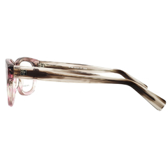 Armação para Óculos Feminino Saint Tropez Mescla Rosa Cristal/Marrom Cristal Quadrado ST445 C9 52