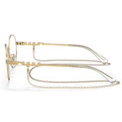 Armação para Óculos Feminino Vogue Dourado Redondo VO4222 280 51