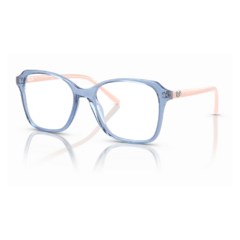 Armação para Óculos Infantil Ray-Ban Azul Cristal Quadrado RB1630L 3856 50