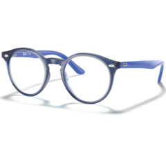 Armação para Óculos Infantil Ray-Ban Azul Cristal Redondo RB1594 3811 46