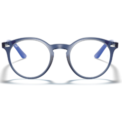 Armação para Óculos Infantil Ray-Ban Azul Cristal Redondo RB1594 3811 46