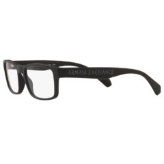 Armação para Óculos Masculino Armani Exchange Preto Fosco Clássico AX3070 8324 55