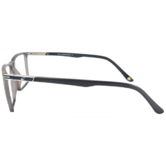 Armação para Óculos Masculino Carmim Cinza Fosco Retangular CRM41358 C3 56