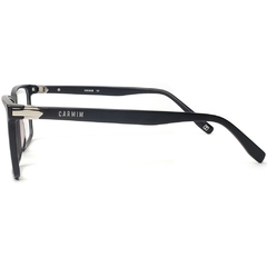 Armação para Óculos Masculino Carmim Preto Fosco Retangular CRM41613 C1 57