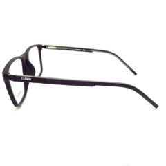 Armação para Óculos Masculino Carmim Preto Fosco Retangular CRM41982 C2 55