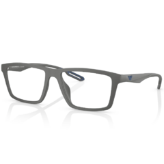 Armação para Óculos Masculino Emporio Armani Cinza Fosco Clip-On EA4189U 506-01W 55