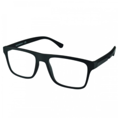 Armação para Óculos Masculino Emporio Armani Preto Fosco Clip-On EA4115 5801/1W