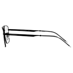 Armação para Óculos Masculino Emporio Armani Preto Fosco Quadrado EA1132 3001 55