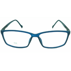 Armação para Óculos Masculino Empório Glasses Azul Cristal Retangular EG5506 C13 53