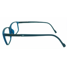 Armação para Óculos Masculino Empório Glasses Azul Cristal Retangular EG5506 C13 53