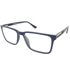 Armação para Óculos Masculino Empório Glasses Azul Escuro Quadrado EG3387 C13 56