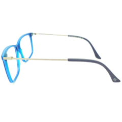 Armação para Óculos Masculino Empório Glasses Azul Marinho/Azul Claro Retangular EG3124 C13 56
