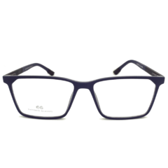 Armação para Óculos Masculino Empório Glasses Azul Marinho Fosco Clip-On EG3409 C13 56