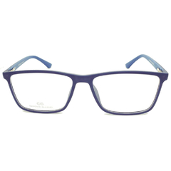 Armação para Óculos Masculino Empório Glasses Azul Marinho Fosco Quadrado EG3386 C13 58