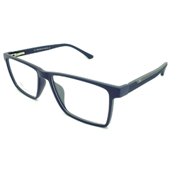 Armação para Óculos Masculino Empório Glasses Azul Opala Fosco Clip-On EG3486 C13 55